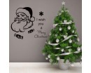Christmas Wall Decal Quote I Wish You a Merry Christmas Decal Holiday Santa Claus Vinyl Wall Stickers Home Decor Living Room Design 